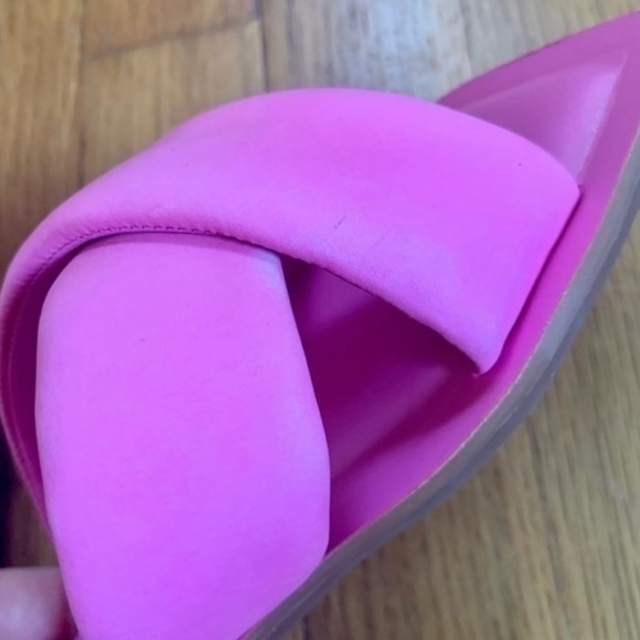 Pink Gianni Bini Leather Sandals - Picture 6 of 11